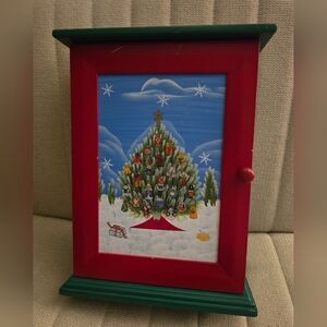 Thomas Pacconi Classic Wooden Box Advent Calendar With Ornaments 2004